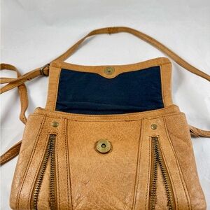 Anthropologie Day&Mood Crossbody Clutch Purse Adjustable Strap Leather.